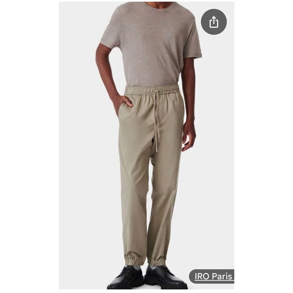 IRO Paris Men’s Kali Jacquard Ankle Zip Jogger Pants sz 50 or L NWT